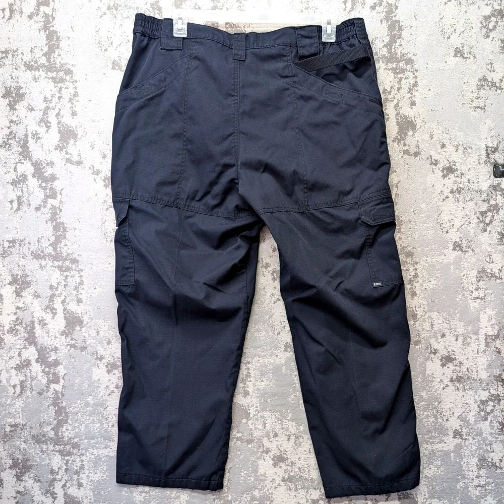 Lot of 2 5.11 Tactical Mens Ripstop Cargo Pants Navy Blue 74273 40x28 Hemmed